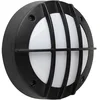 Image de Hublot rond noir à LED 6W (Eq. 48W) IP54 4000K grille protection Diam. 145mm