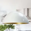Image de Lipeo Suspension Industrielle en Métal Blanc Peint à la Main   Lustre Vintage E27 Ø50 cm pour Salon, Chambre ou Salle à Manger