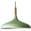 Image de Bamyum - Lampe Suspendue Simple Avec Tête de Lit en Bois Vert   Lustre Vintage E27 Ø35 cm pour Salon, Chambre ou Salle à Manger