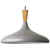 Image de Bamyum - Lampe Suspendue Simple en Gris   Lustre Vintage E27 Ø35 cm pour Salon, Chambre ou Salle à Manger