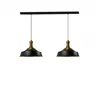 Image de bamyum Asletl Suspension Luminaire Industrielle Rétro en Metal Lot de 2, Lustre de Salon Vintage, Éclairage de Plafond pour Chambre, Cuisine, Lampe