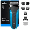 Image de Braun Series 3 310BT Rasoir à grille Tondeuse Noir, Bleu