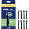 Image de Oral B Têtes De Brosse Crossaction 8pcs Noir