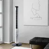 Image de Ventilateur sur pied Refroidisseur de pièce Refroidisseur Ventilateur Salon Fonction pivotante 3 vitesses, argenté-noir, métal, 3 vitesses, h 125 cm