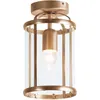 Image de Steinhauer - Sienna Pimpernel Plafonnier Cylindrique Bronze Brossé, Verre Transparent