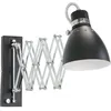 Image de Steinhauer - Sienna Jump Applique Murale Dome Noir Mat, Chrome Poli