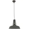 Image de Mexlite - Sienna Eden Dome Suspension Plafonniers Gris Foncé Mat, Noir Mat