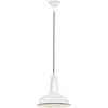 Image de Sienna Eden Dome Suspension Plafonniers Blanc Brillant, Noir Mat