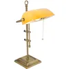 Image de Steinhauer - Sienna Ancilla Lampe de table Bankers Bronze Brossé, Verre Jaune Brillant