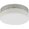 Image de Sienna Ikaro Plafonnier Flush Acier Brossé, Verre Mat IP44