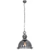 Image de Steinhauer - Sienna Tough Guy Dome Suspension Plafonniers Gris Transparent, Verre Mat, Métal