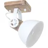 Image de Steinhauer - Applique murale vintage spot lampe de salon en chêne blanc orientable 7968W