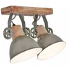 Image de Sienna Gearwood Twin Spot Industriel, Bois Blanc