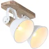 Image de Steinhauer - Mexlite - spot - Gearwood - bois - métal bois de caoutchouc -