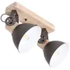 Image de Sienna Gearwood Twin Spot Industriel, Bois Blanc