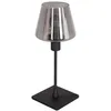 Image de Steinhauer - lampe de table - Ancilla - noir - verre métal - ø