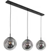 Image de Steinhauer - Lampe suspendue lampe à suspension couloir verre noir fumée lampe de salon h 150 cm