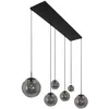 Image de Steinhauer - suspension - Bollique led - noir - verre métal -