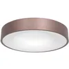 Image de Plafonnier salon lampe cuisine lampe led dimmable bronze blanc rond métal