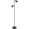 Image de Mexlite - lampadaire - Oeroe - noir - métal - E14 - 4117ZW