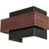 Image de Steinhauer - applique murale - Muro - bois noir - métal - G9 -