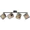Image de Mexlite - spot - Bambus - naturel noir - bambou métal - spot en