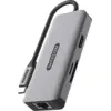 Image de Sitecom Adaptateur Multiport 6-en-1 Usb-c Argenté / Noir (cn-5503)