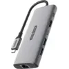 Image de Sitecom Adaptateur Multiport Pro 6-en-1 Usb-c Pd Argenté / Noir (cn-5506)