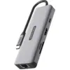 Image de Sitecom Adaptateur Multiport 8-en-1 Usb-c Pd Argenté / Noir (cn-5507)