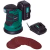 Image de Vonroc - Ponceuse Excentrique 20V   Ponceuse Sans Fil ø 125 mm - Ponceuse Avec Batterie 4.0 Ah et Chargeur, Sac de Poussière & 12 Feuilles Abrasives