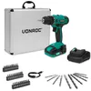 Image de Perceuse sans fil 20V - 19 réglages + mode perçage - Batterie 2.0Ah, chargeur et 46 acces-soires inclus dans une mallette - Vonroc