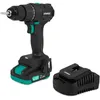 Image de VONROC PRO Perceuse sans fil 20 V   Moteur sans balais   40 Nm Avec batterie 2,0 Ah et chargeur