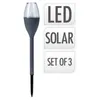 Image de Set 3 Lampes Solaires Couleur Gris