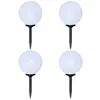 Image de 4 pcs Lampes d'allée d'extérieur à led 30 cm et piquet au sol