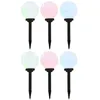 Image de Lampes solaires sphériques led de jardin 6 pcs 20 cm rvb Vidaxl