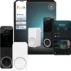 Image de Hue Kit Sonnette Vidéo Filaire Sécurisée 2k Et Audio Bidirectionnel Vision Jour/nuit Nécessite Un Transfo 12-24 Vca - 10 Va Min Sonnette Intelligente