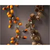 Image de Guirlande 15 microled modèles assortis ananas ou glands 110cm