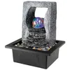 Image de Fontaine à eau décorative intérieure et extérieure avec LED RGB et boule de cristal (avec câble de 2 mètres)