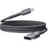 Image de Fresh N Rebel Flexwave Silicone Braided Câble Usb-a Vers Lightning 2 M Storm Grey