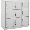 Image de Vidaxl - Armoire à casiers Gris clair 90x45x92,5 cm Acier
