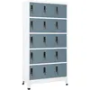Image de Vidaxl - Armoire à casiers Gris clair et gris foncé 90x40x180 cm Acier