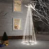 Image de Arbre de Noël cône 310 LED Blanc froid 100x300 cm vidaXL