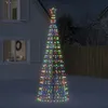 Image de Vidaxl   Sapin de Noël lumineux 300 cm   570 LED colorées   Adaptateur économique   8 effets lumineux   Pour usage extérieur