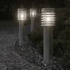 Image de Lampadaire d'extérieur et sortie argenté 60 cm acier inoxydable - Vidaxl