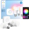 Image de Philips Hue Kit De Démarrage Lumière Blanche Et Colorée 1 Pont 3 Ampoules A60