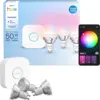 Image de Philips Hue Kit De Démarrage Lumière Blanche Et Colorée 1 Pont 3 Spots Gu10
