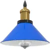 Image de Lampe suspendue réglable hauteur E27 bleu foncé ø 22 cm métal Vidaxl
