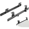 Image de Coulisse Tiroir Glissière de Clavier, Kit de Glissières pour Clavier à Réglage de la Hauteur, Glissières à Roulement à Billes pour