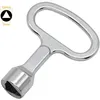 Image de Clé Triangulaire en Métal Clé de la Boîte du Compteur Clé Triangle à Douille Argent ,Clé pour armoires de distribution triangle 10 mm