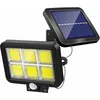 Image de Lampe Solaire Extérieur Puissante avec Détecteur de Mouvement 120 led Étanche Blanc Éclairage Lumières Solaires pour Jardin Terrasse Patio Porte